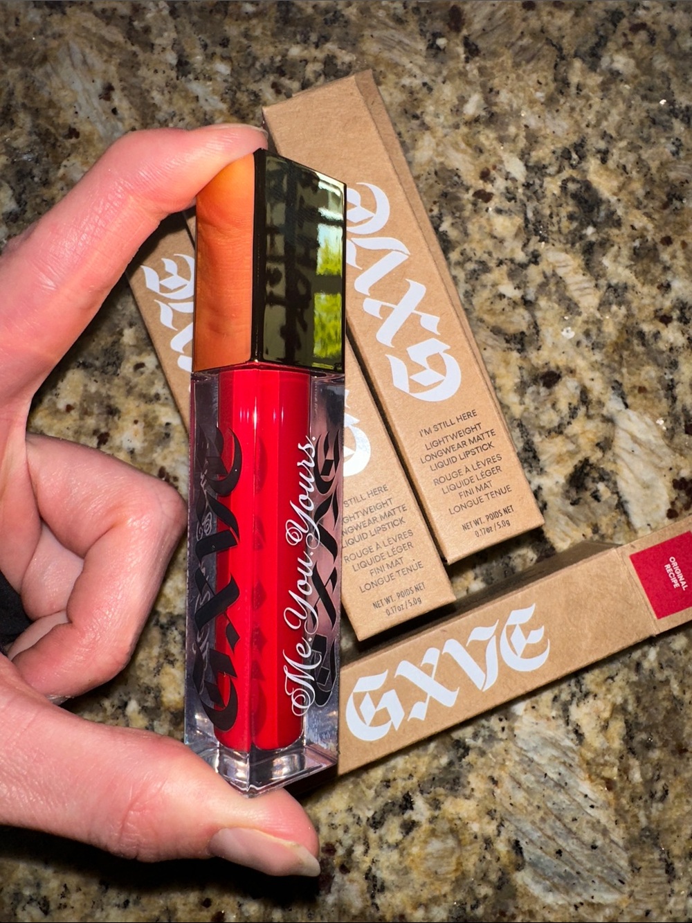Gwen Stefani GXVE True Red Matte Lightweight Longwear Liquid Lipstick, NEW